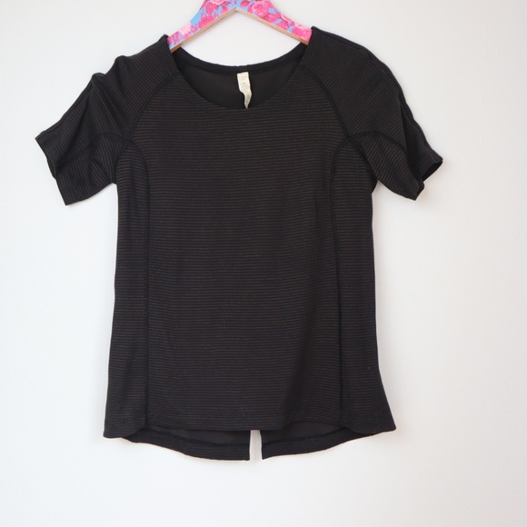 lululemon athletica Tops - Lululemon Black Open Back Yoga top